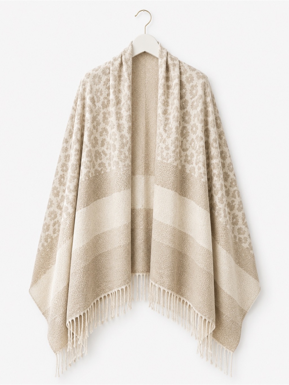 Leopard Cashmere & Acrylic Shawl by Pretty Simple